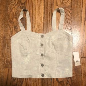 NEW BP Denim Crop Top Tank